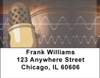 Microphone Madness Address Labels | LBBBF-89