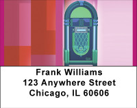 Music In Retro Address Labels | LBBBF-91