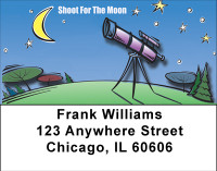 Shoot For The Moon Address Labels | LBBBG-08