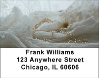 Wedding Day Pearls Address Labels | LBBBG-39