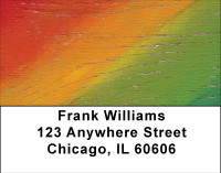 Wooden Rainbow Address Labels