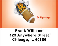 Go Big Orange Address Labels