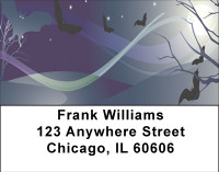 Vampire Bats Spooky Nights Address Labels | LBBBI-03