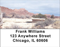 Antiqued Utah Desert Address Labels
