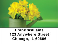 Daffodils Address Labels | LBFLO-12