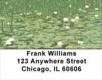 Water Lilies Address Labels | LBFLO-28