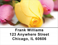 Spring Rose Bouquet Address Labels | LBFLO-41