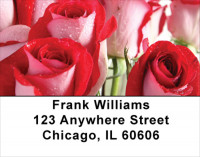 Spring Rose Bouquet Address Labels | LBFLO-41