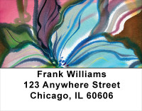 Romantic Watercolor Orchids Address Labels | LBFLO-75