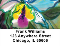 Romantic Watercolor Orchids Address Labels | LBFLO-75
