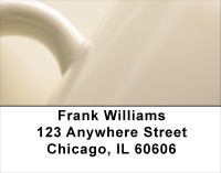 Coffee Mugs Close Up Address Labels | LBFOD-12