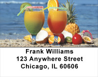 Tropical  Cocktails Address Labels | LBFOD-29