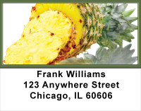 Golden Tropical Pineapple Address Labels | LBFOD-40