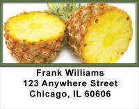 Golden Tropical Pineapple Address Labels | LBFOD-40