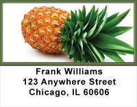Golden Tropical Pineapple Address Labels | LBFOD-40