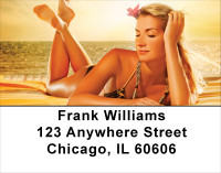 Beach Pinups Address Labels | LBFUN-17