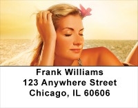 Beach Pinups Address Labels | LBFUN-17