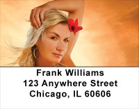 Beach Pinups Address Labels | LBFUN-17