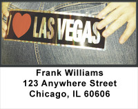 Gambling - I Love Las Vegas Address Labels | LBFUN-43
