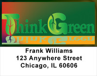 Think Green Address Labels | LBFUN-51
