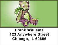 Designer Teddy Bears Address Labels | LBFUN-57