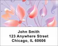 Spaced Flowers Address Labels