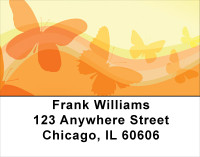 Rainbow Of Butterflies Address Labels | LBGEP-14