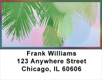Festive Palms Address Labels | LBGEP-19