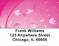 Hot Pink Nights Address Labels