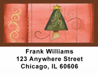 Swirl Tree & Stocking Address Labels by Lorrie Weber | LBJHS-16
