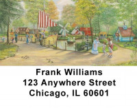 Amusement Park Scenes Address Labels | LBLBC-04