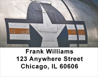 On Metal Air Force Address Labels | LBMIL-21