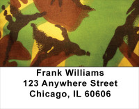 Camouflage - Bright Greens Address Labels | LBMIL-24