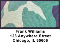 Tempting Teal Camos Address Labels | LBMIL-28