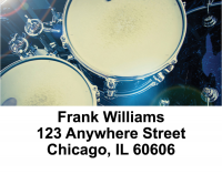 Drums Address Labels | LBMUS-04