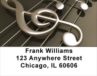 Treble Clef Notes Address Labels | LBMUS-12