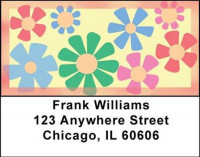 Flower Power Address Labels | LBNAT-09