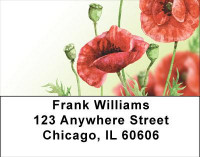 Watercolor Poppy Address Labels