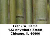 Green Bamboo Address Labels | LBNAT-36