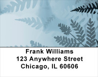 Blue Ferns Address Labels | LBNAT-41