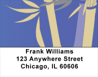 Bamboo Blues Address Labels | LBNAT-55