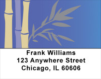 Bamboo Blues Address Labels | LBNAT-55