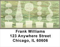 Topiary Tree Abstracts Address Labels