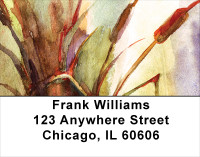 Cattail Watercolors Address Labels | LBNAT-68