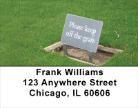 Legalize Marijuana -Please Keep Off The Grass Address Labels | LBPAT-33