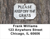 Legalize Marijuana -Please Keep Off The Grass Address Labels | LBPAT-33