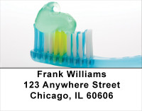 Clean Mouth In Aqua Address Labels | LBPRO-09