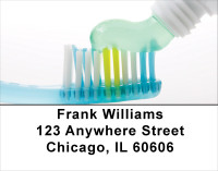 Clean Mouth In Aqua Address Labels | LBPRO-09