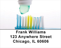 Clean Mouth In Aqua Address Labels | LBPRO-09