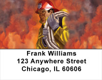 Heroic Firefighter Address Labels | LBPRO-18